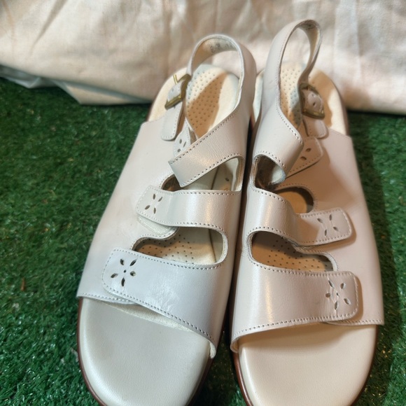 Cream Comfort Sandals with Velcro Straps By SAS - Picture 7 of 7